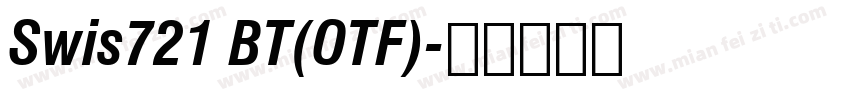 Swis721 BT(OTF)字体转换